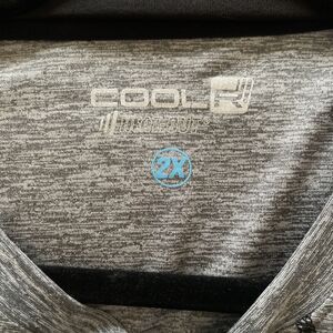 Men's short sleeve quick dry workout shirt 2X